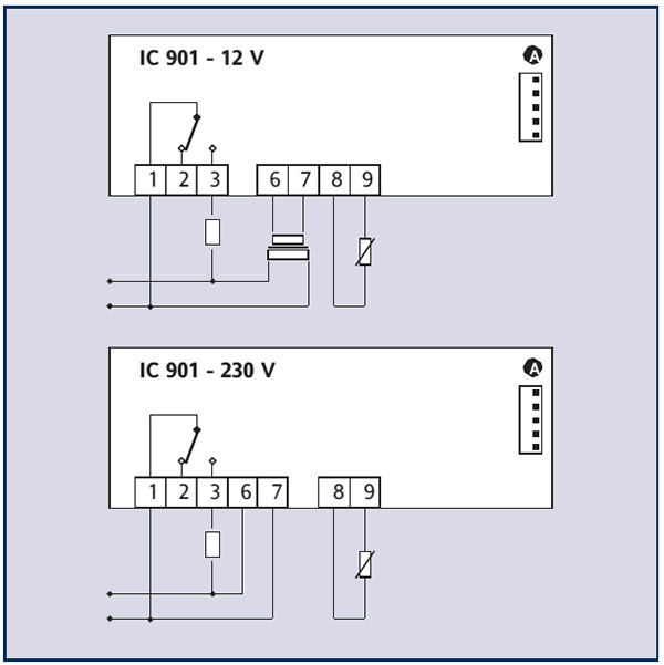 Схема подключения контроллера ELIWELL IC 901