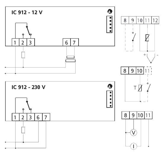 Схема подключения контроллера ELIWELL IC 912