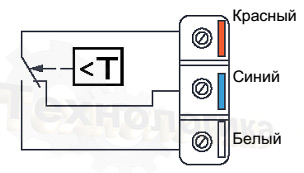 Схема соединений термостата SHUFT NET-4