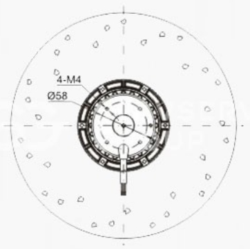 Габаритные размеры мотор-колесо VILMANN BX-250-2E