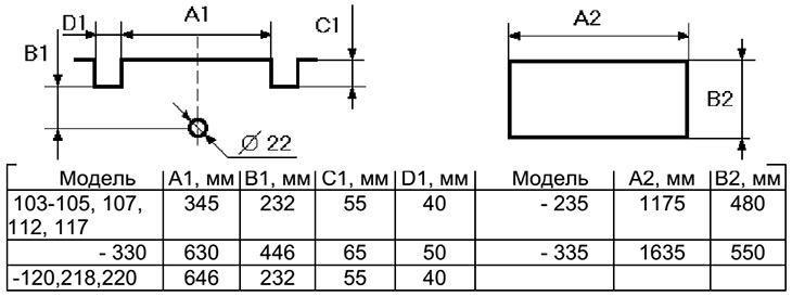 Схема монтажа моноблоков Ариада 335Т